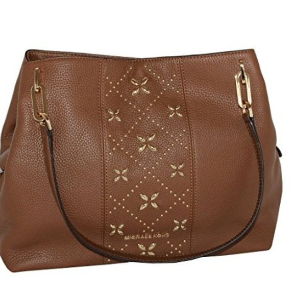 Michael Kors Handbags - Leighton studded shoulder bag Price firm